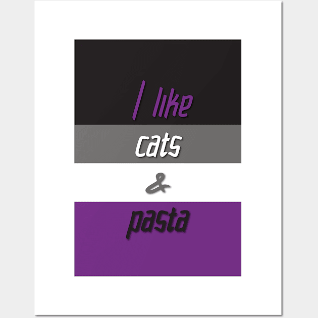 Cats and Pasta for Aces Wall Art by CloudWalkerDesigns